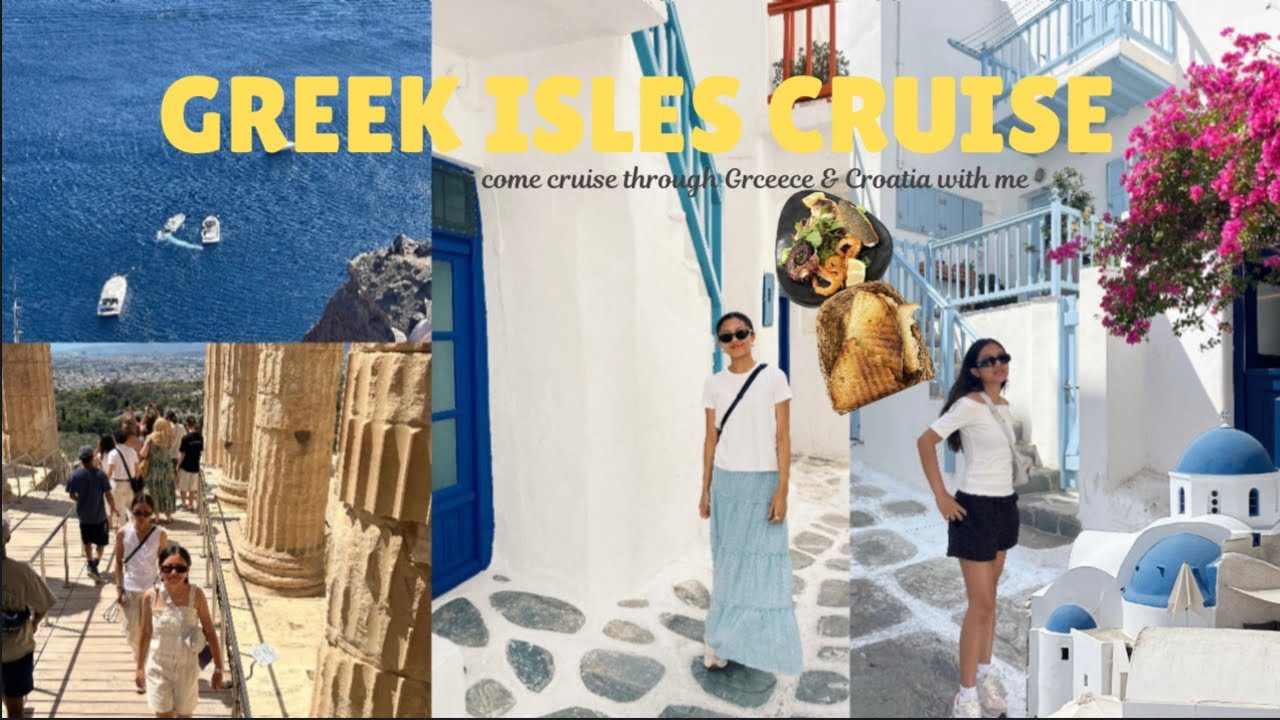Greek Isles Cruise! 🇬🇷 Santorini, Mykonos, Athens, & Split