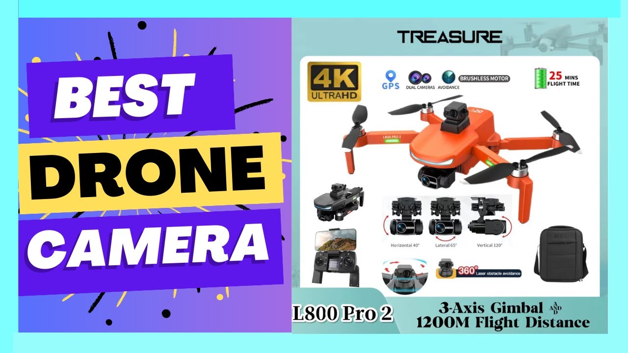 L800 Pro 2 Drone 4K Professional Camera 3-Axis Gimbal GPS 5G WIFI FPV