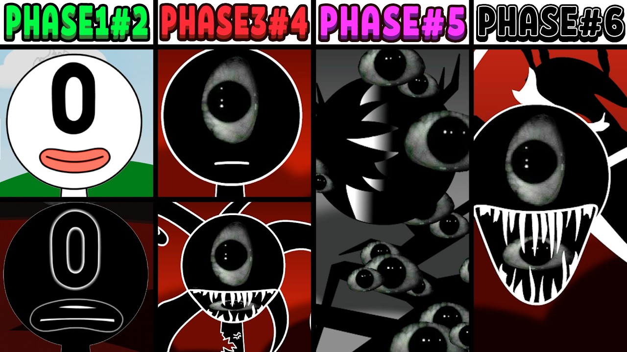 All Phases in New Incredibox Sprunki Oc of Zero: From Phase 1 to Phase 6