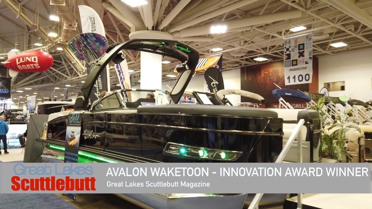 Avalon Waketoon Surf Pontoon With Jim Wolf! @The 2020 Minneapolis Boat Show!