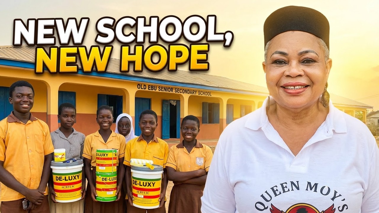 Berna Redman Ignites Change with a Gift of Color to Old Ebu Senior Secondary School.