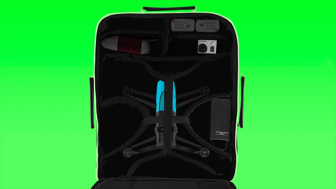 DroneMax Universal Camera Drone Backpack For DJI Phantom 3 - Parrot BeBop 1 & 2 - 3DR Solo
