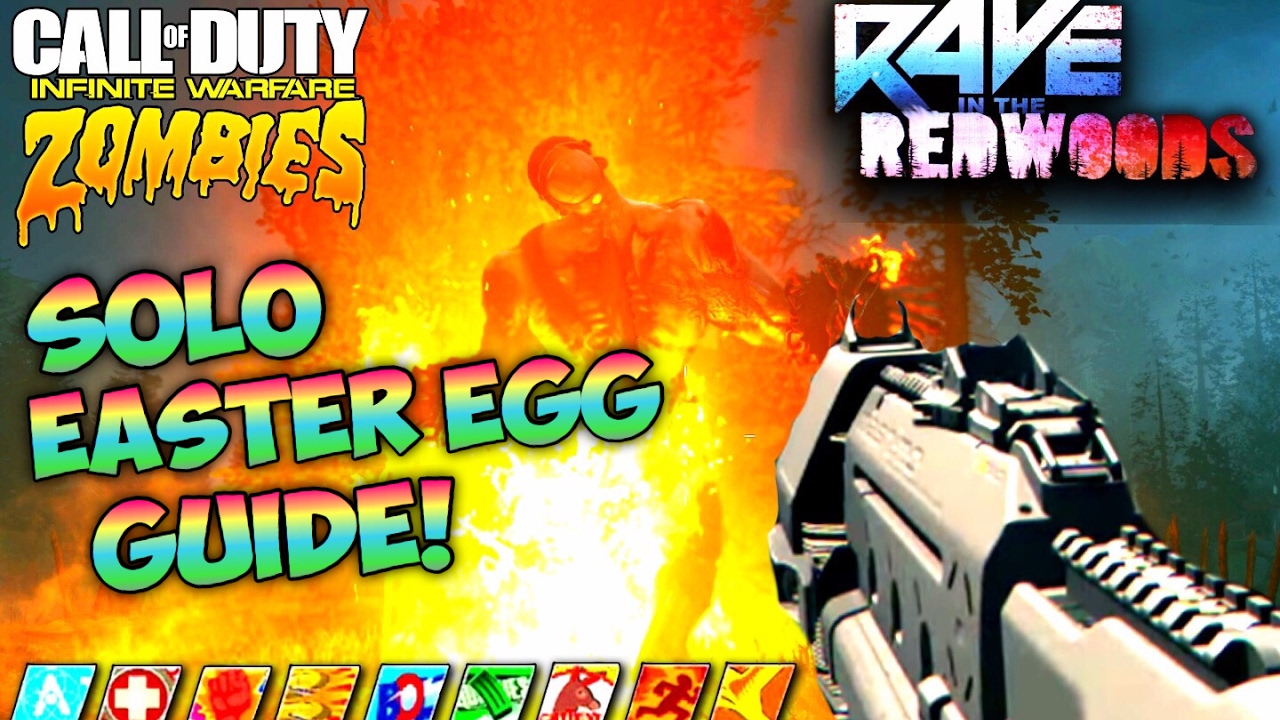 RAVE IN THE REDWOODS SOLO EASTER EGG GUIDE! - Iw Zombies Solo EE Tutorial Zombies Map DLC 1
