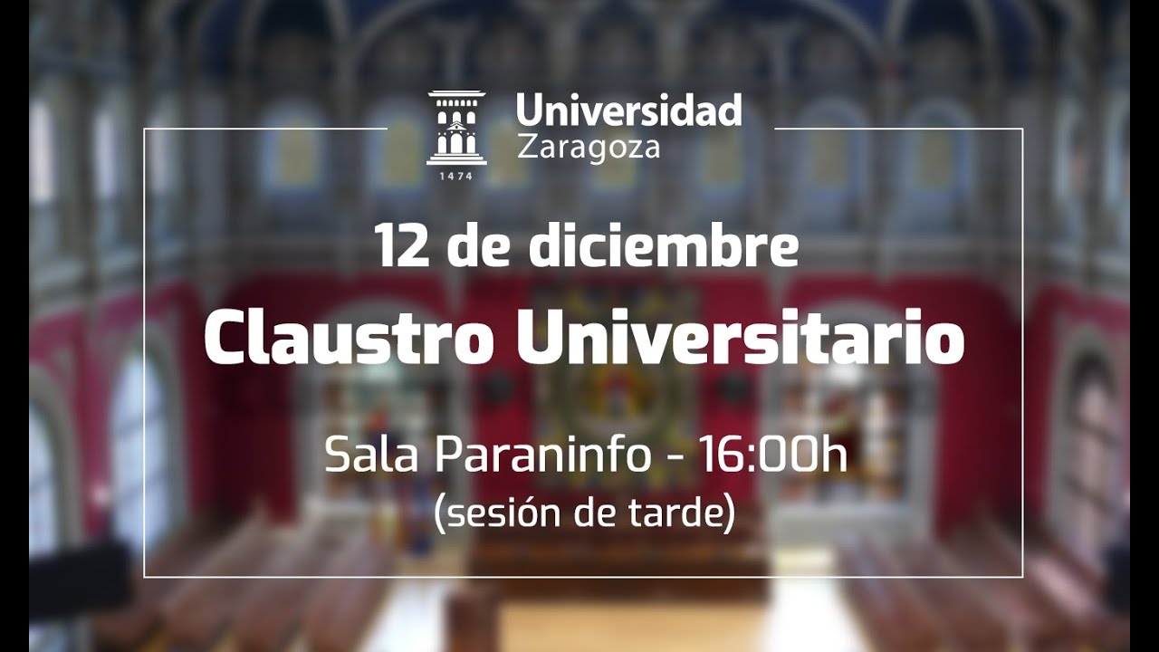 Claustro Universitario (12 diciembre 2025). Sesión de tarde