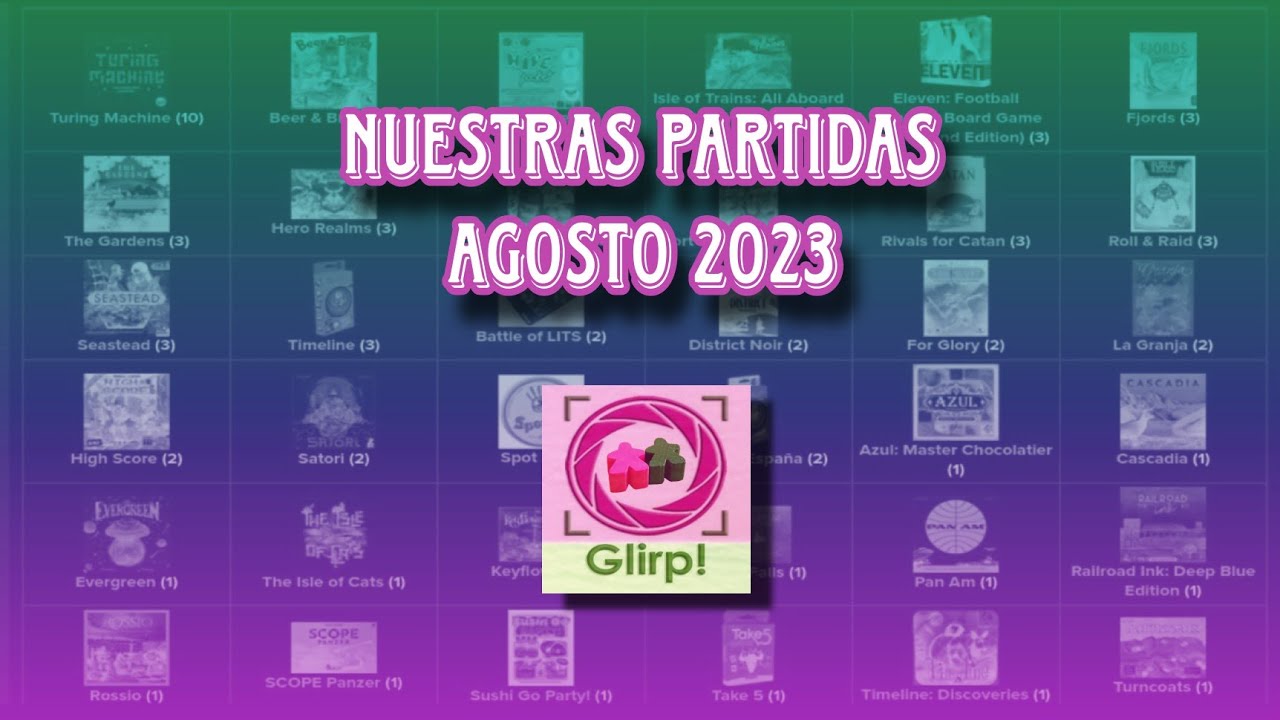 Nuestras Partidas en Agosto 2023. Resumen GLIRP