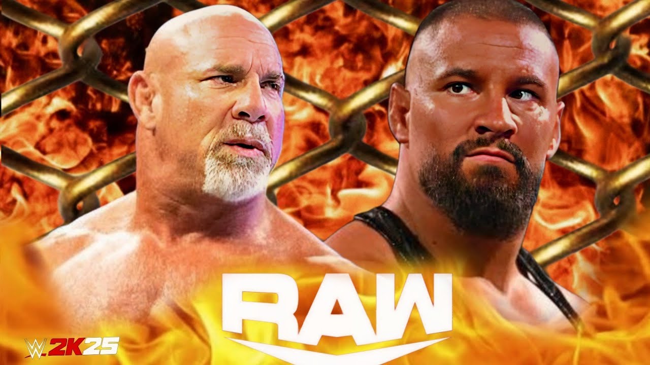 Gold Berg vs Bron Breakker Wwe Raw 20 Dec 2025 Steel Cage WWE2k25 - PS5 Game Play