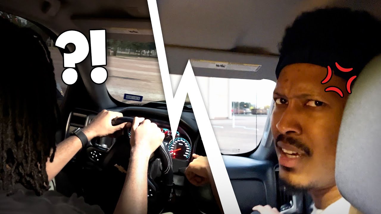 My Friends Give Me My Very First Driving Lesson...