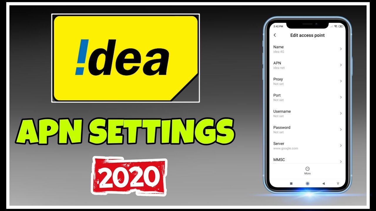 How to setup idea 4g internet settings in india || idea apn settings 2020 🔥🔥🔥