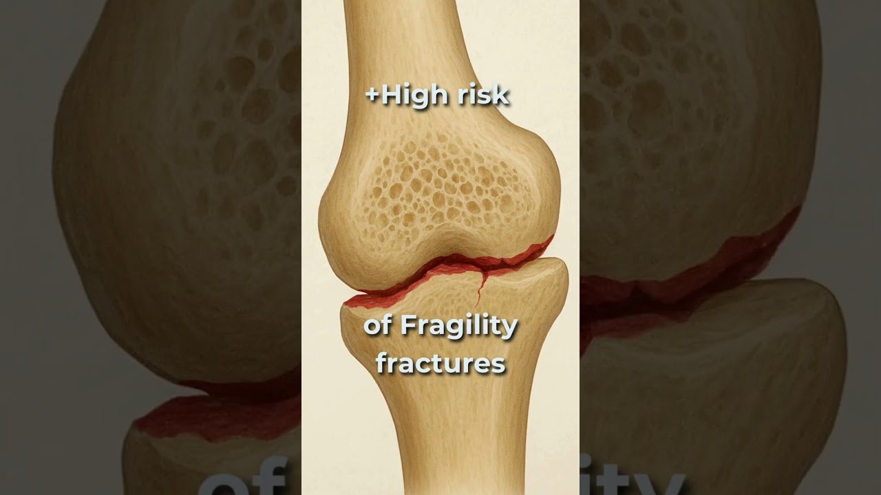 Osteopenia = T-score 0 to -2.5 📉Osteoporosis = below -2.5 ⚠️ Fragile bone alert! #bonehealth
