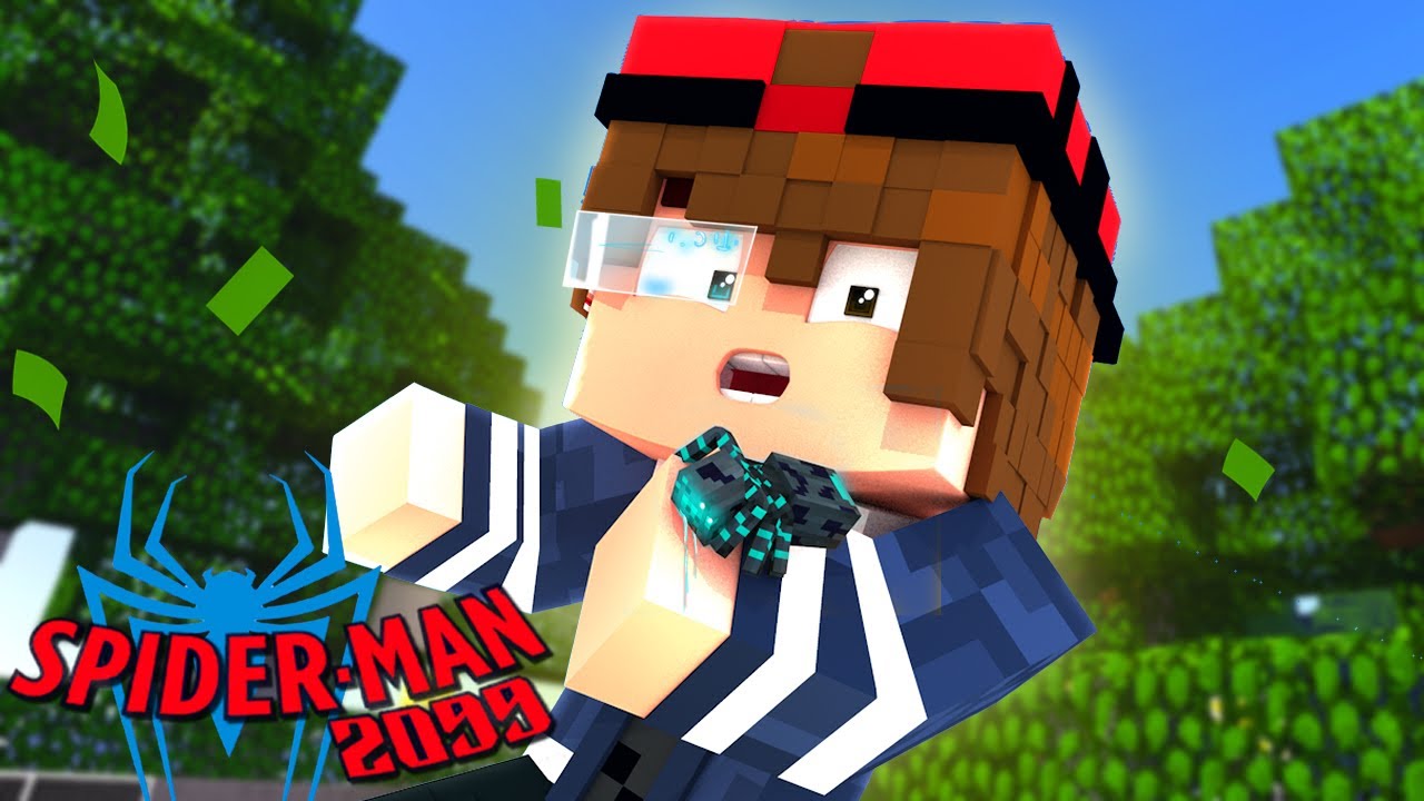 Minecraft - HOMEM ARANHA 2099 - NOVA SÉRIE ? TREVIN FOI PICADO POR UMA ARANHA RADIOATIVA !