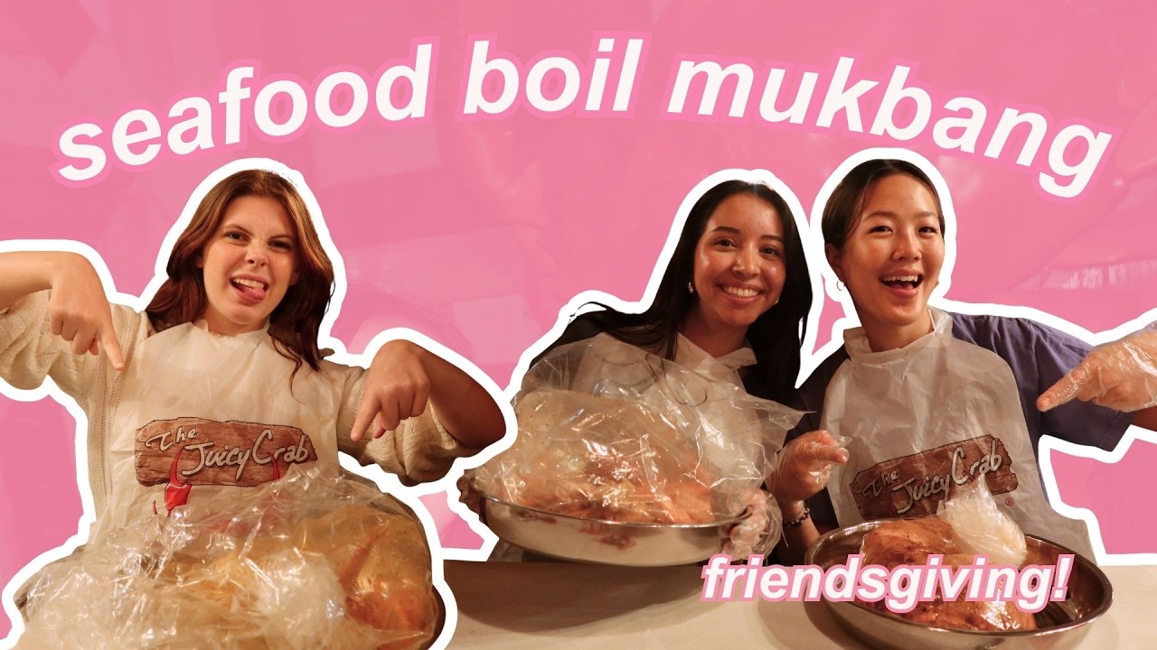 SEAFOOD BOIL MUKBANG || COLLEGE VLOGS