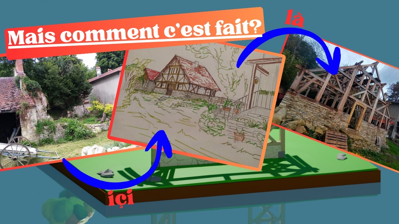 A partir d'un dessin il fait une maison, mais comment ?
