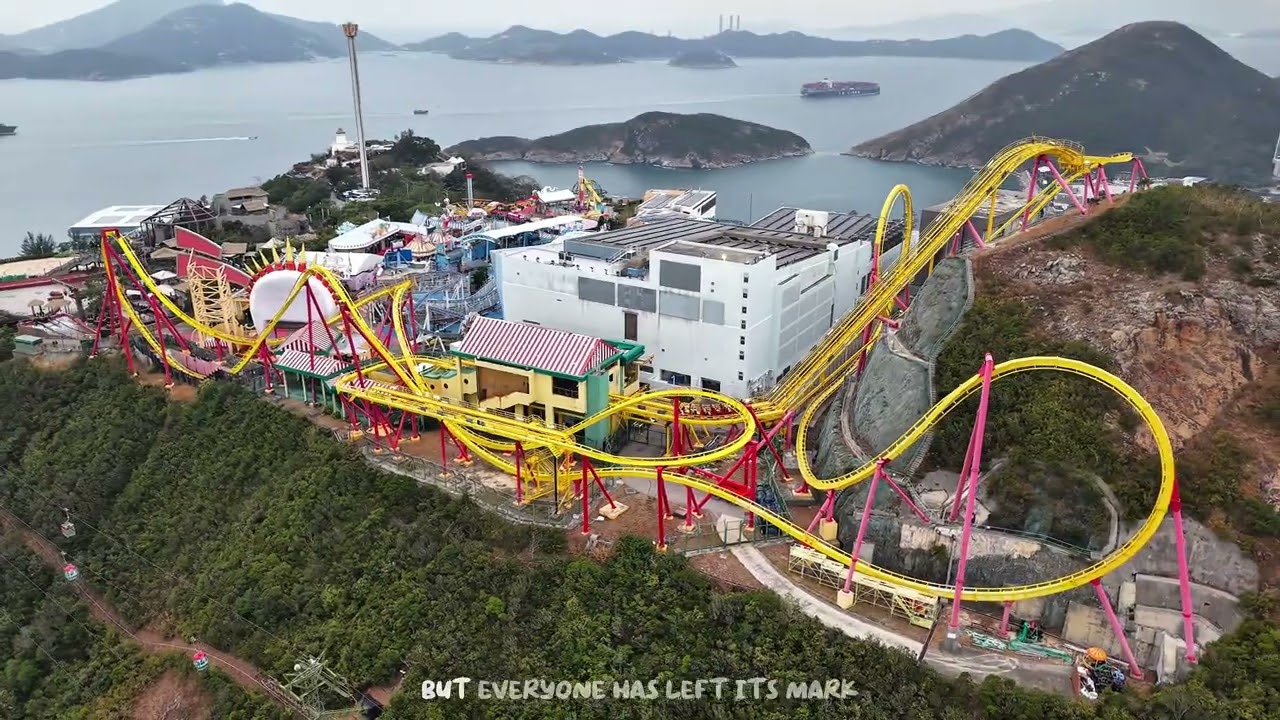 南朗山🐬海洋公園🎪🎡🎢，影左當玩左🤣 #4k航拍 #drone #djiair3s  