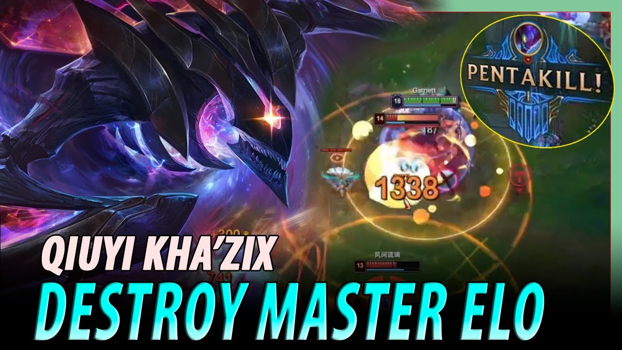 QIUYI KHA'ZIX HOW TO DESTROY MASTER ELO | KHA'ZIX VS LEE SIN