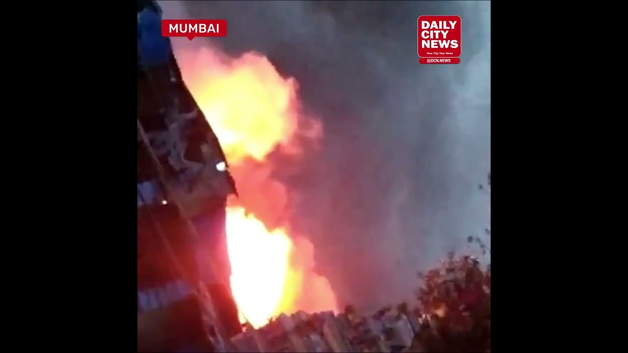 A huge fire has broken out in a slum at Mumbai's Ray Road