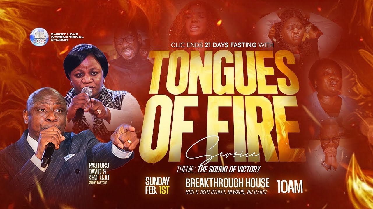 Tongues of Fire Prayer Service// The Sound of Victory // Pastors David & Kemi Ojo // CLICBH