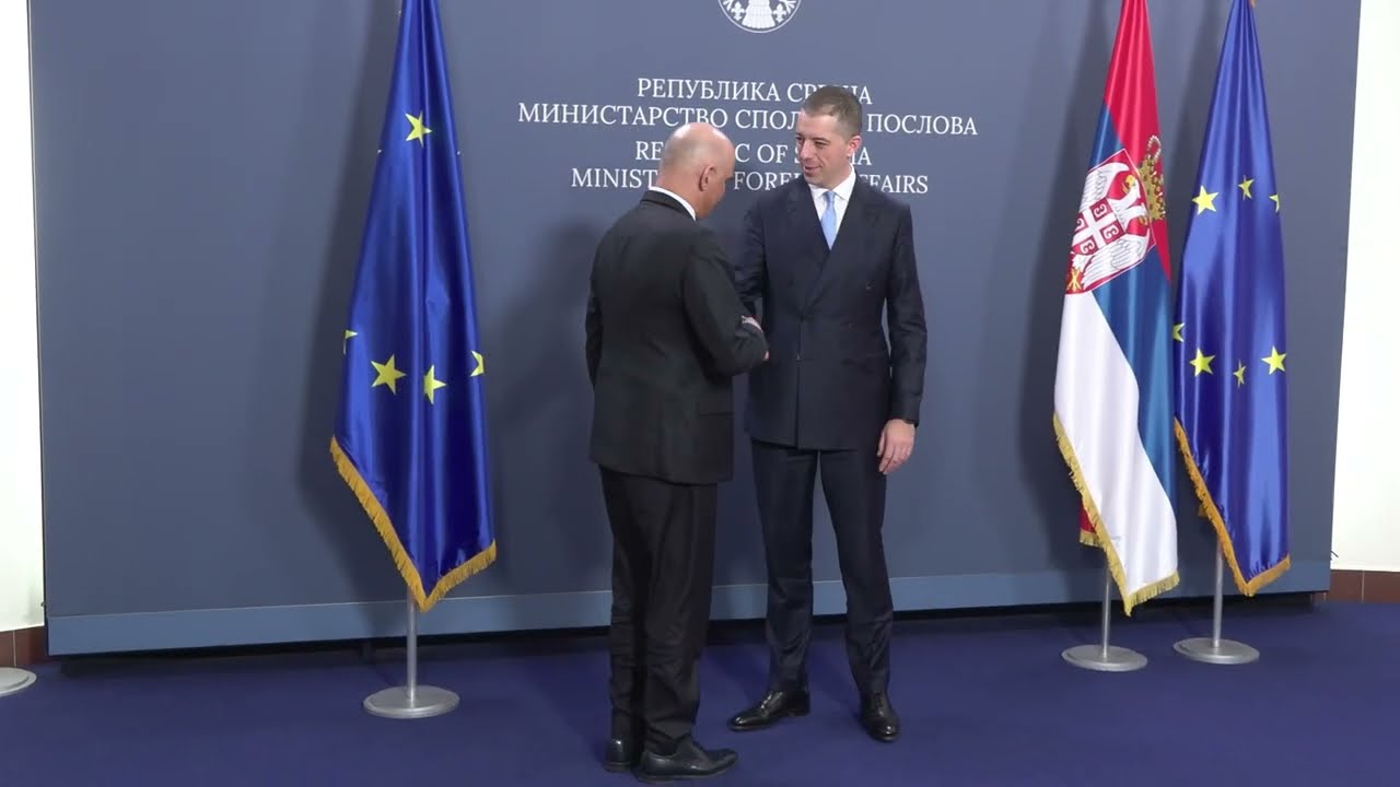 05.03.2026. Ministar Đurić sa generalnim sekretarom Saveta Evrope Alanom Berseom