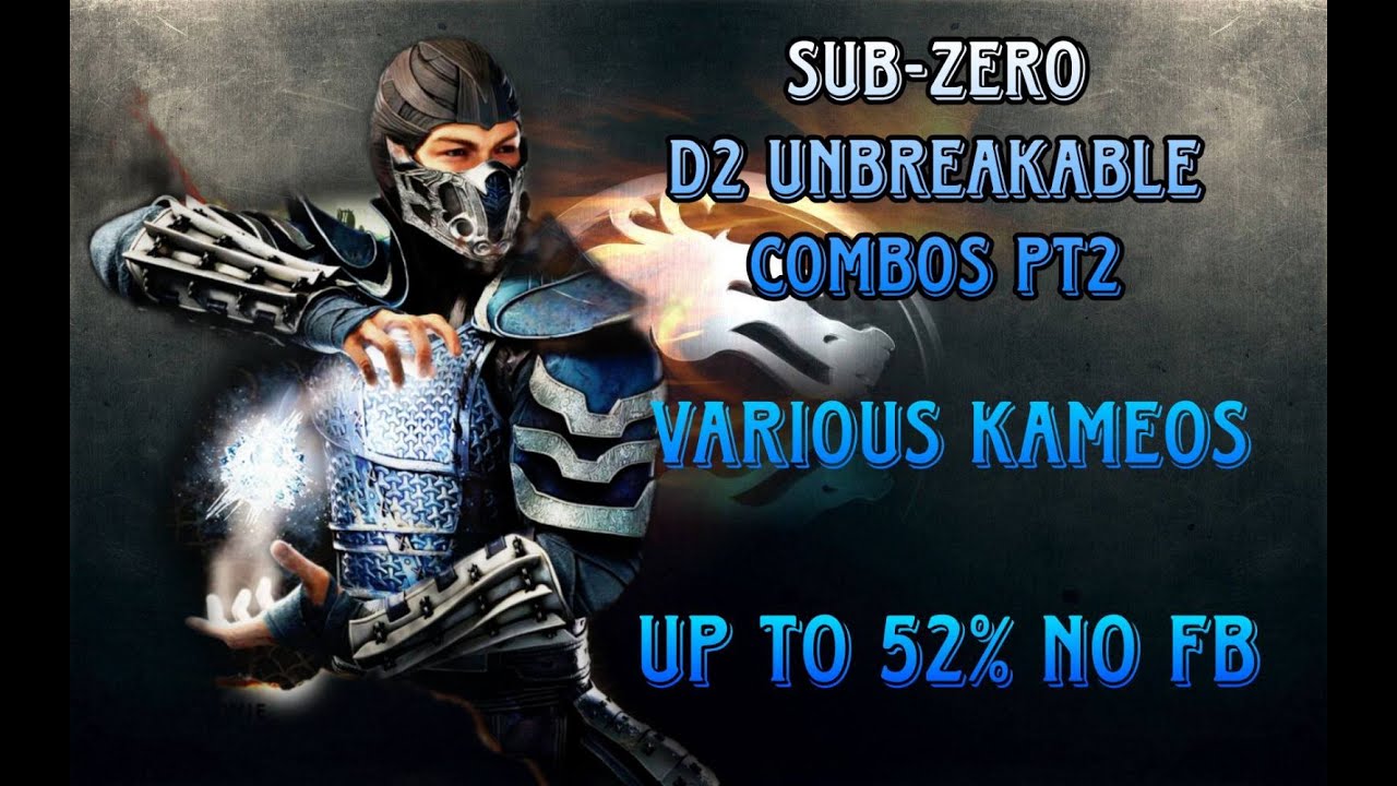 MK1 SUB-ZERO D2 PUNISH COMBOS U MUST KNOW GOOD DMG AND SWAGG 