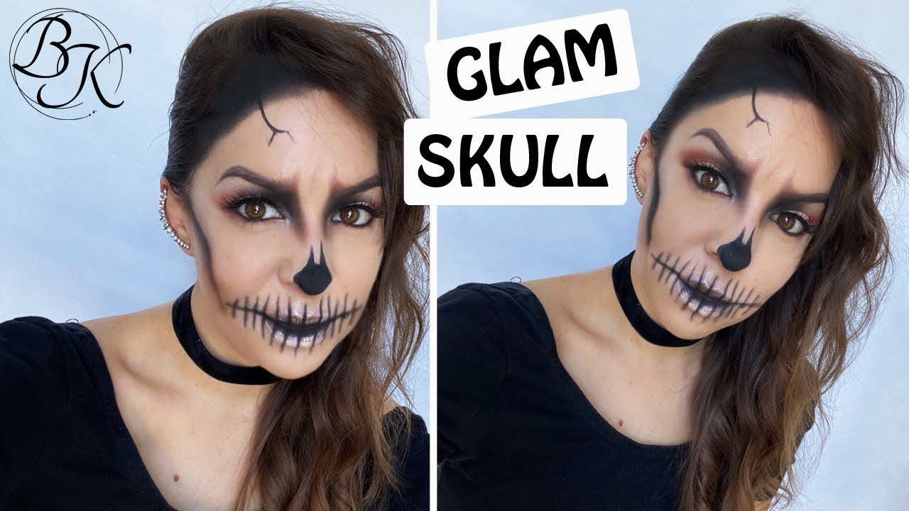 All Makeup Glamour Skull Halloween Makeup Tutorial \\ By Bridgitte K Makeup