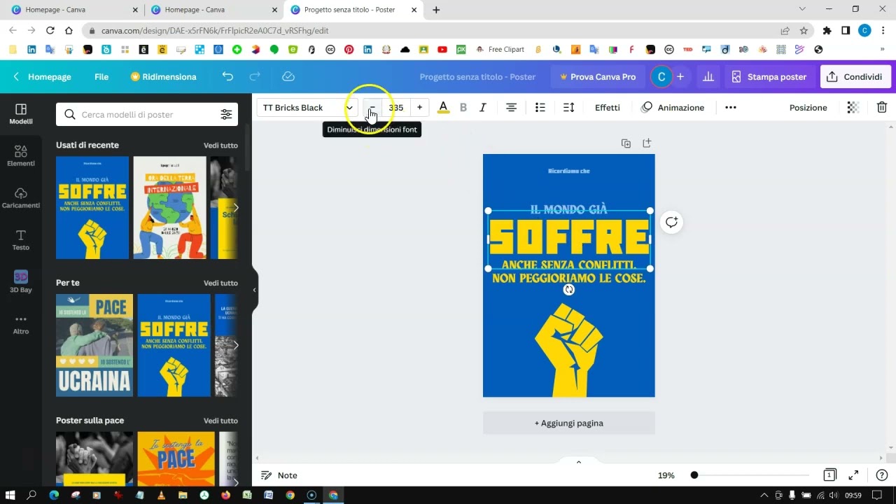 Creare un poster con Canva