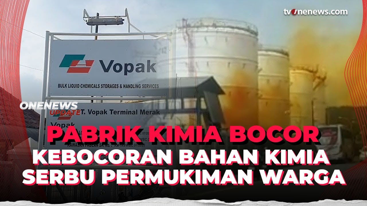 Panik! Pabrik Kimia di Cilegon Bocor, Warga Sekitar Dilarikan ke Puskesmas | OneNews Update
