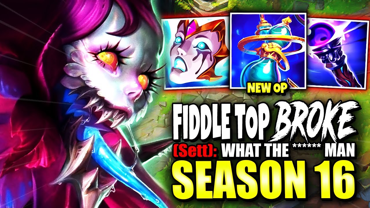 Meet My New MAX DAMAGE FIDDLESTICKS TOP LANE Season 16 Build ~ 30%+ BONUS DMG 💀💀 | s16 Gameplay