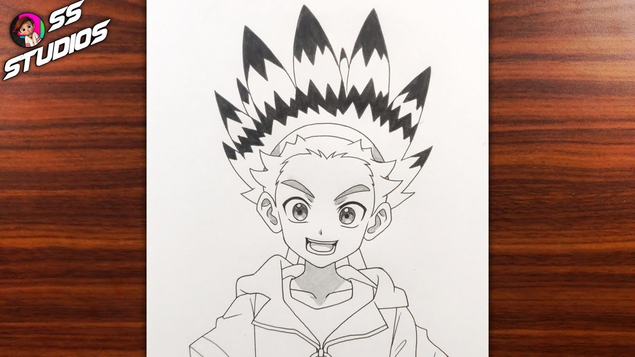 How to draw Bird Kazami from Beyblade X | Beyblade X Character easy drawing
