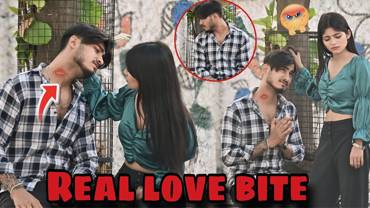 Love Bite 💋 Prank On Priya 😱 || She Got Angry😡 