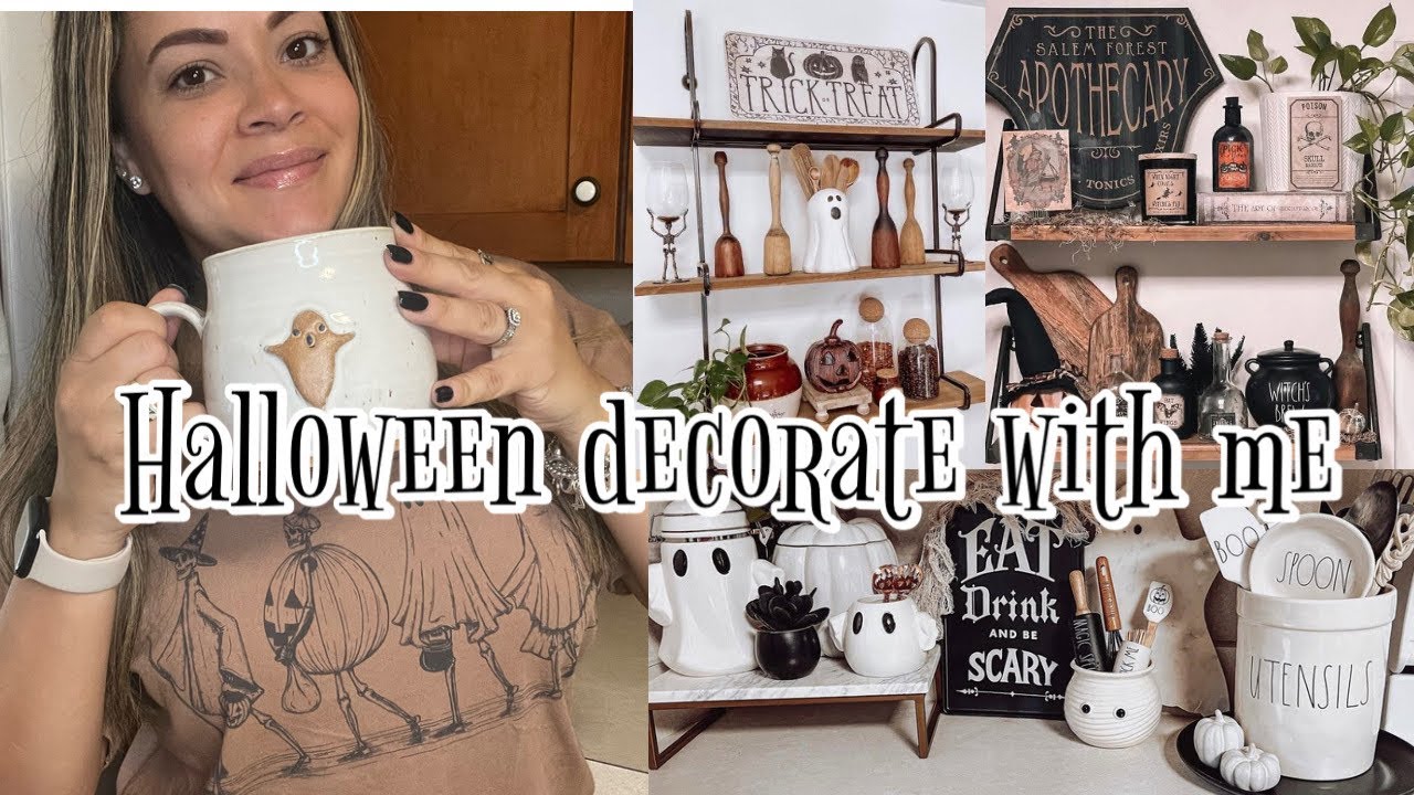 Decorate with me | Halloween kitchen decor 