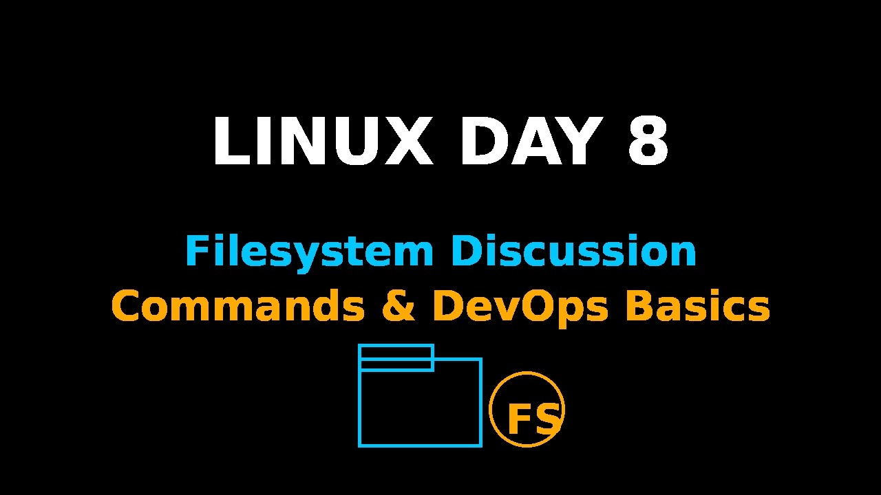 #linux  Day 8 Discussion on #filesystems  few #command #devops