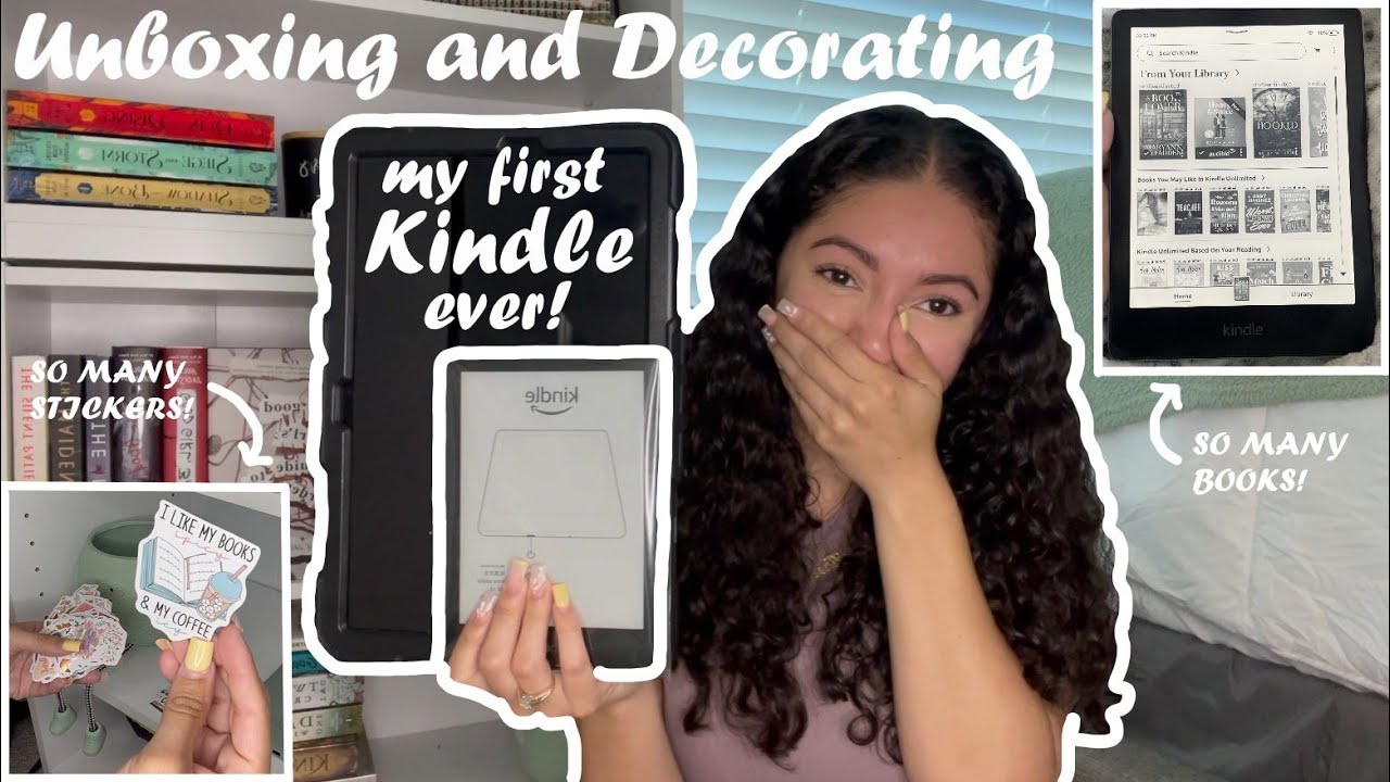 SO MANY STICKERS, SO MANY BOOKS!!! [Unboxing and Decorating my Kindle]