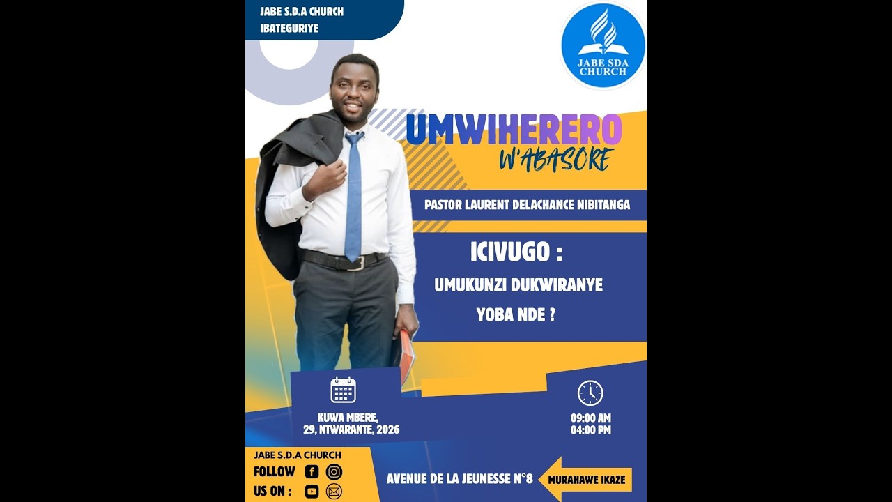 🛑 LIVE : UMWIHERERO W'ABASORE || UMUKUNZI DUKWIRANYE YOBA NDE ? || PS LAURENT DELACHANCE NIBITANGA