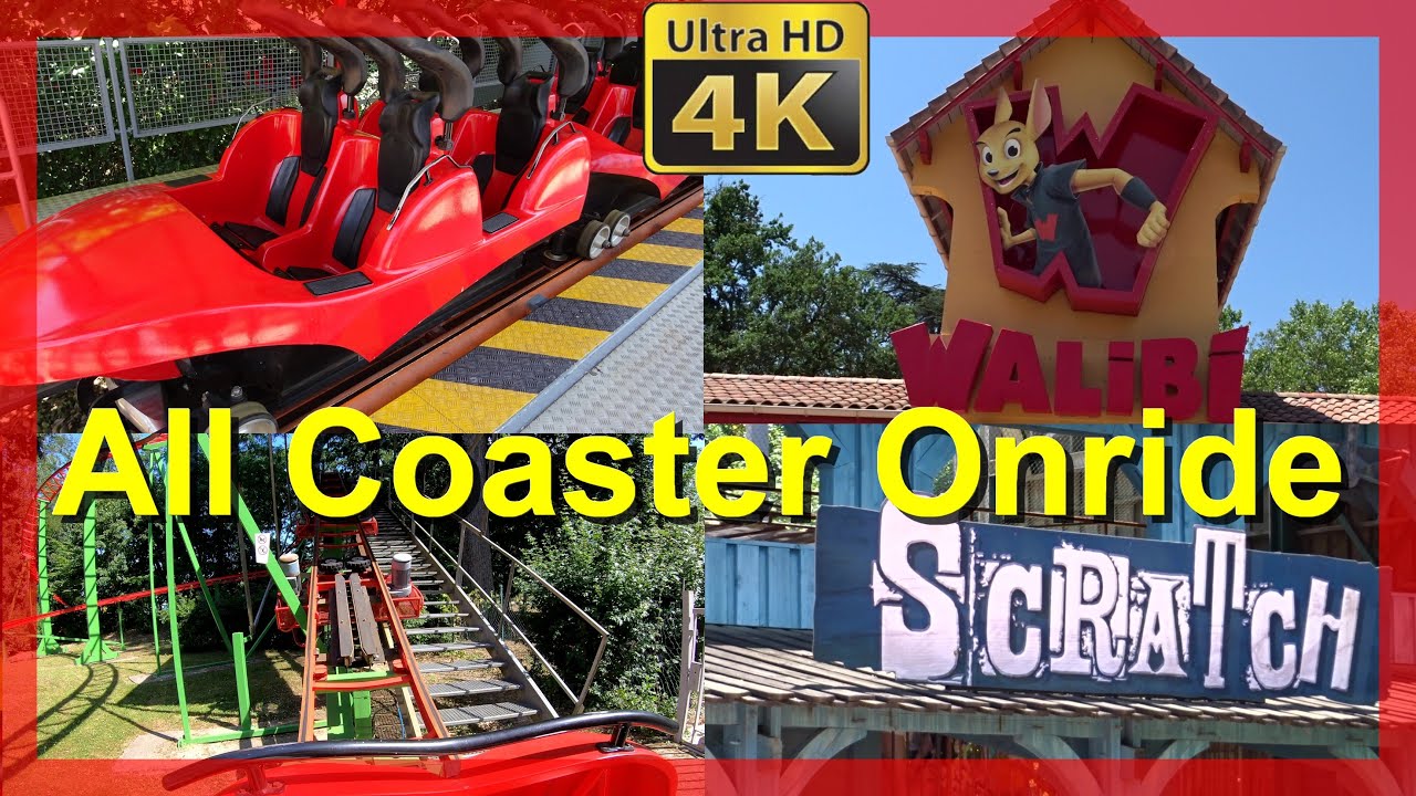 Walibi Sud Ouest - All Roller Coaster Onride (POV) Alle Achterbahnen Onride Walibi Sud-Ouest (4K)