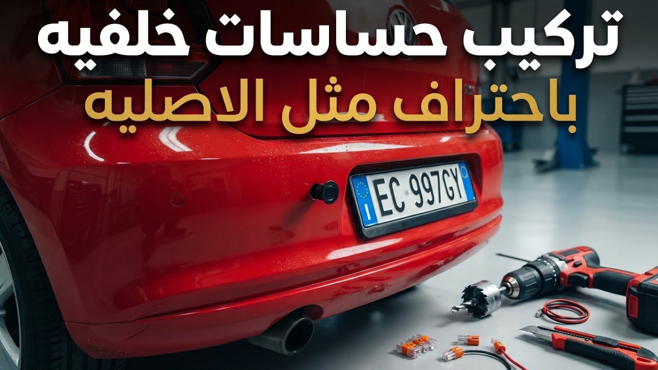 تركيب حساسات الركن الخلفية باحتراف مثل الاصليه على سياره Volkswagen Polo