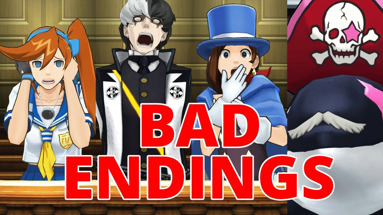 Phoenix Wright: Ace Attorney &ndash; Dual Destinies &ndash; All Unique Bad Endings