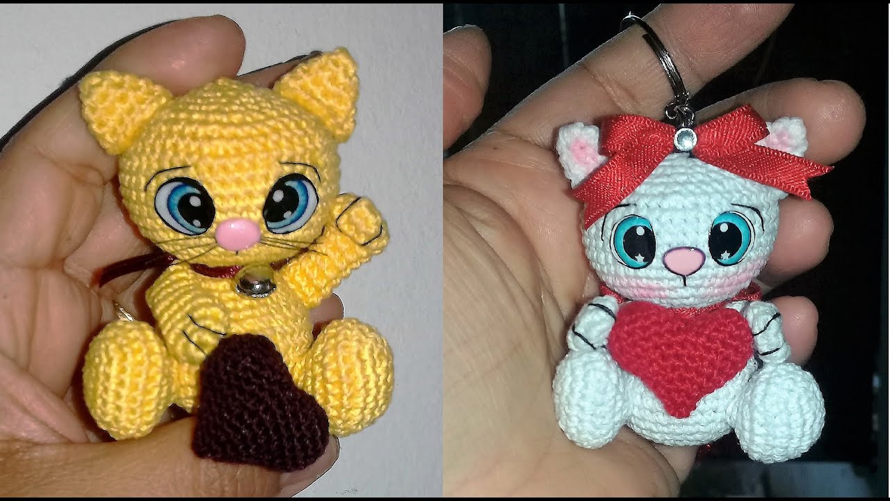 Llavero gatito | gatito amigurumi