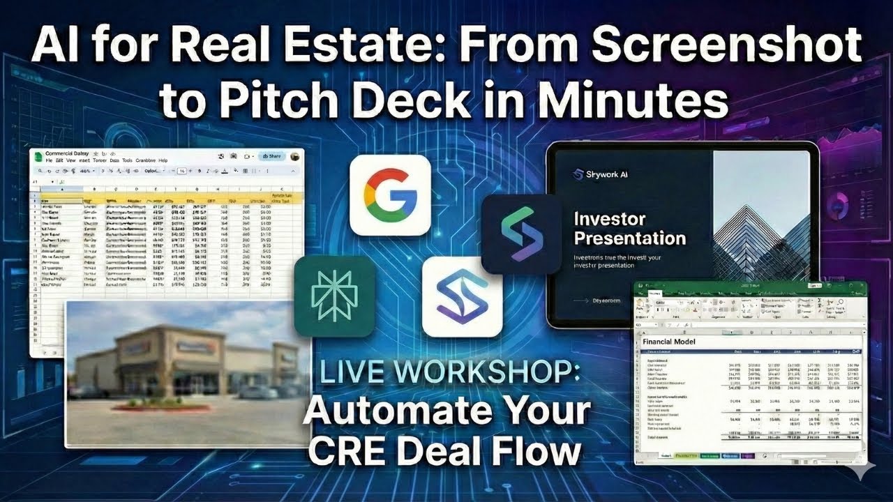 From Screenshot to Syndication Model in Minutes: The Ultimate CRE AI Workflow