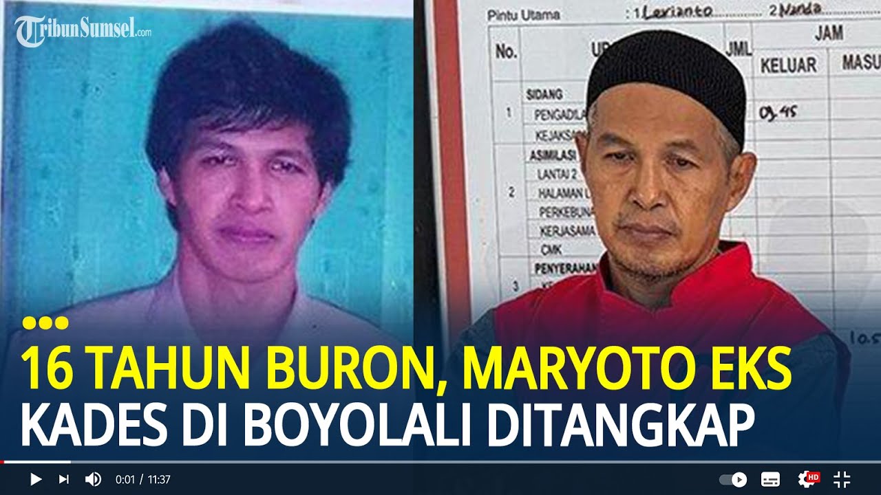 16 Tahun Buron, Maryoto Mantan Kades di Boyolali Ditangkap, Rambut Hitam Berubah Putih