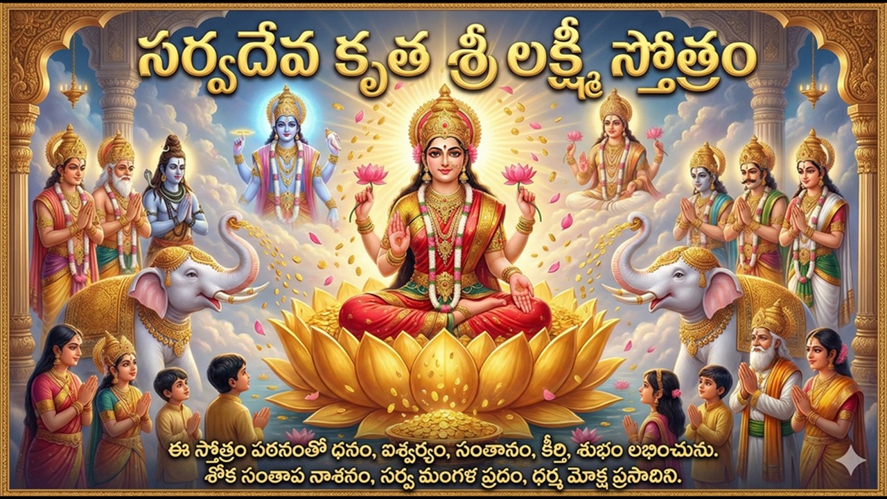 సర్వదేవ కృత శ్రీ లక్ష్మీ స్తోత్రం | Lakshmi Stotram for Wealth, Prosperity & Family Blessings