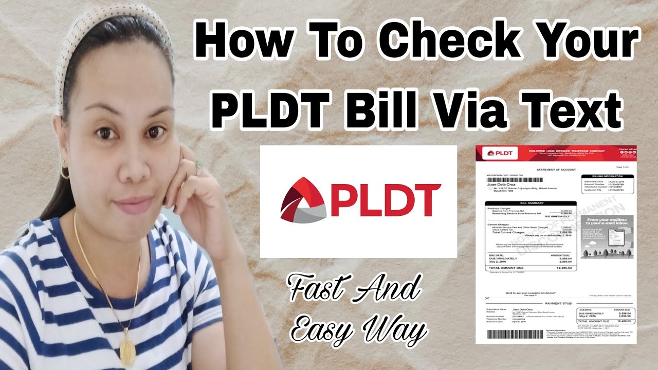 How To Check Your PLDT Bill Via Text | Vanz Official