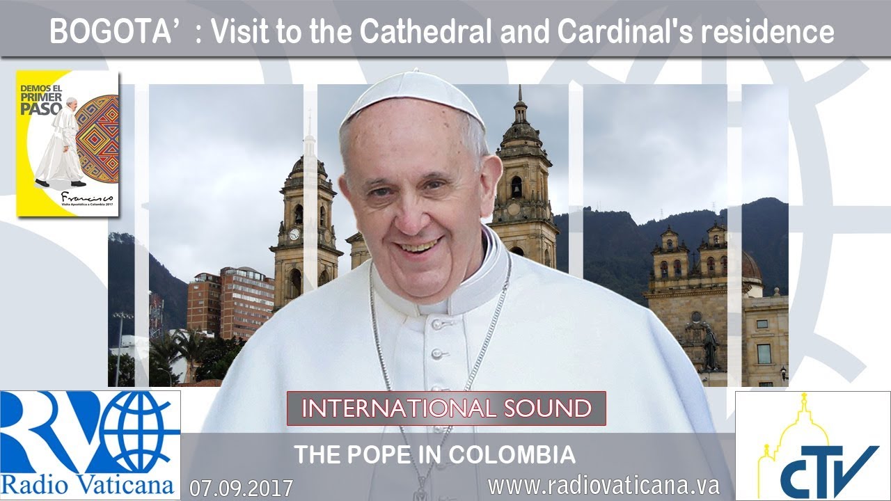 2017.09.07 Pope Francis in Colombia – Visit to the Cathedral