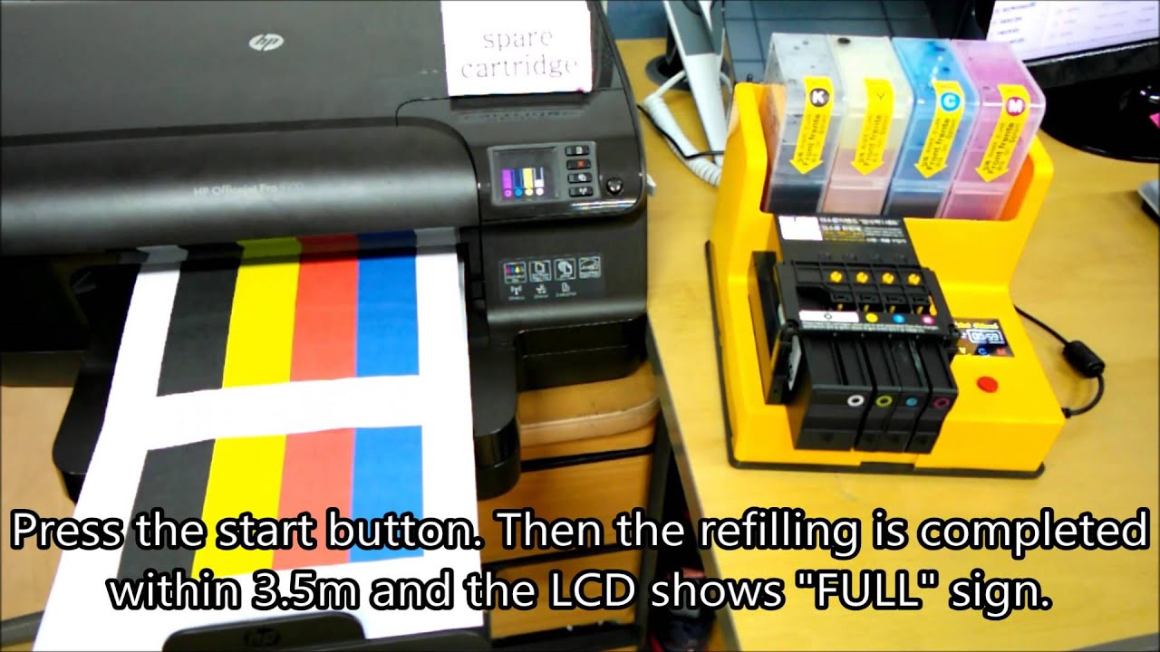 How to refill HP932/933 - HP Officejet 6100-H611a/6600-H711a