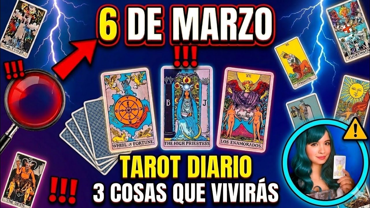 Viernes 6 de marzo ‼️ 3 cosas que viviras !!! Un hombre te hablara!!! 