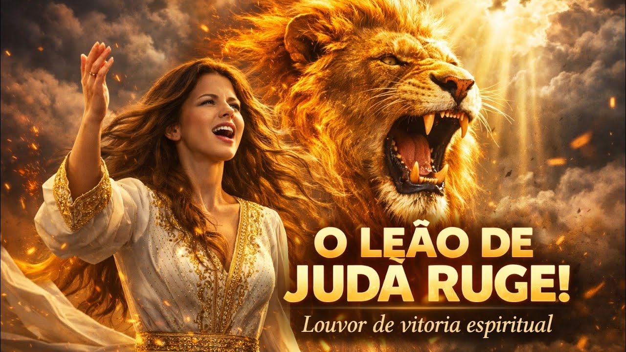 O LEÃO DE JUDÁ RUGE 🦁🔥 (Louvor Forte de Guerra Espiritual)
