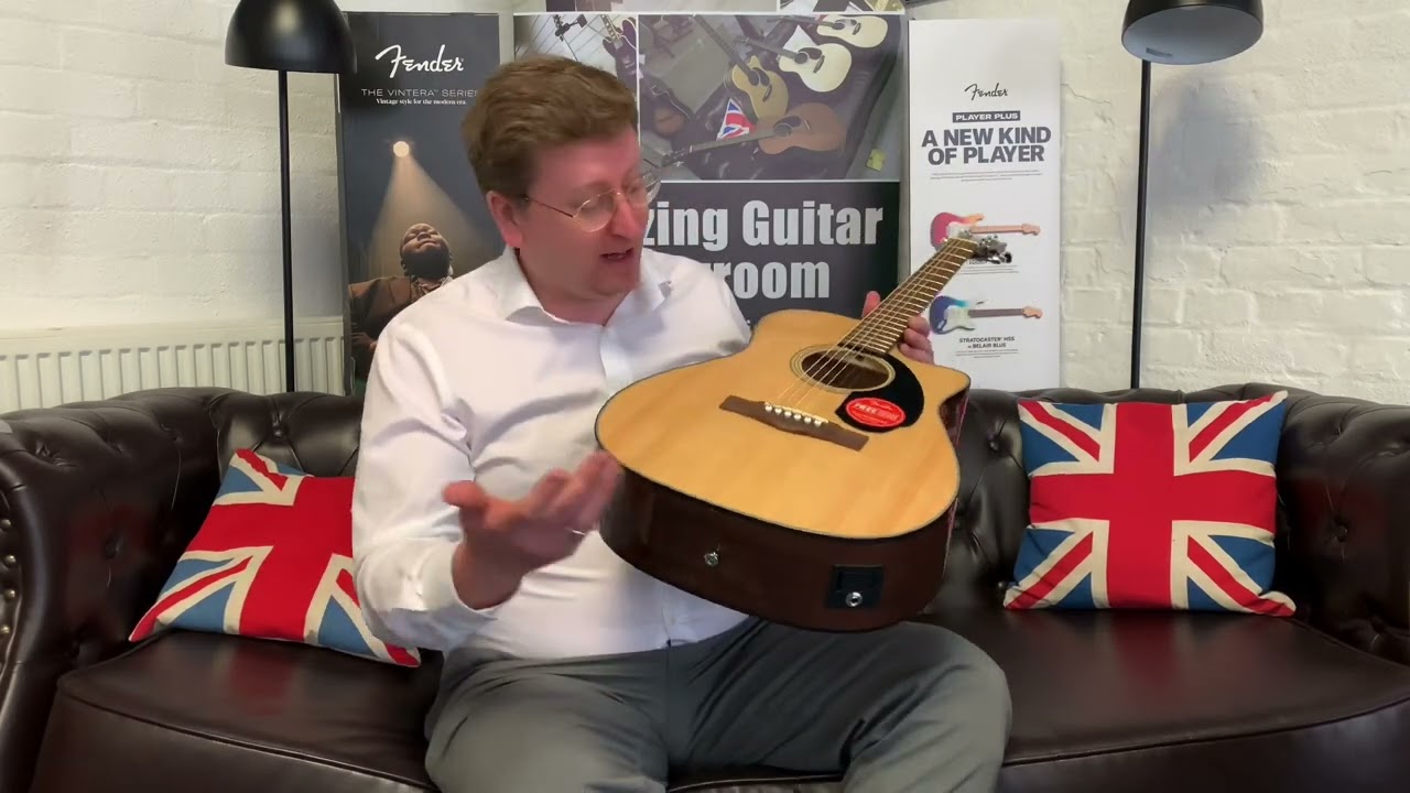 Демонстрация электроакустической гитары Fender CC-60SCE и причины для покупки в магазине Rimmers ...