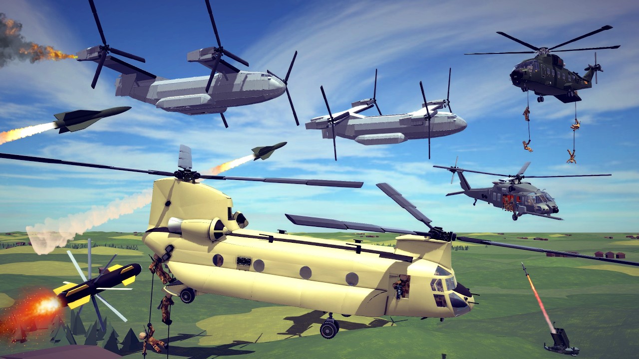 Helicopter Crashes & Shootdowns #40 | Besiege
