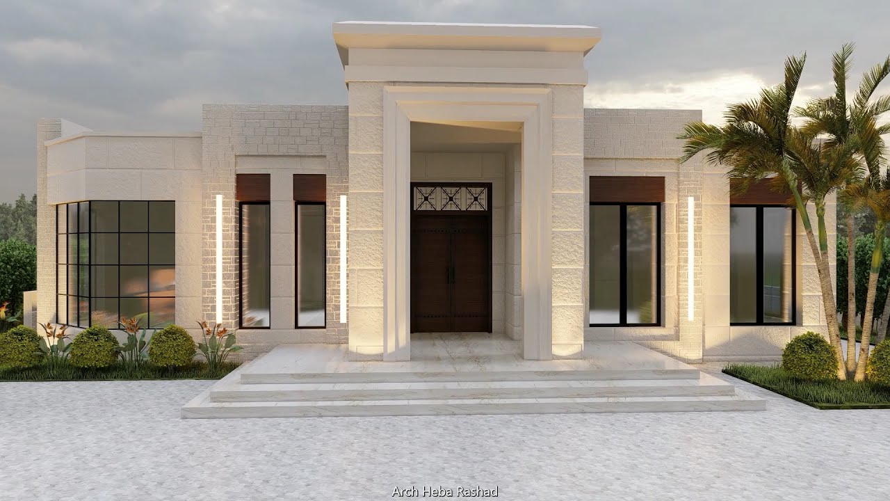تصميم جميل يجمع بين البساطه الفخامه لبيت طابق ارضي -مادبا-الاردن