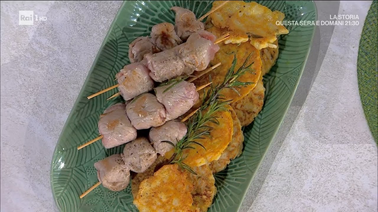 Spiedini di vitello con frittelle di cavolfiore - È sempre mezzogiorno - 22/01/2024