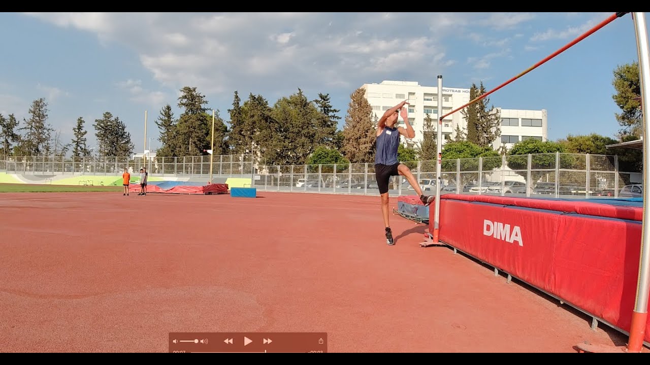 Michalis Christofi, 14 years old. 195 cm on practice.