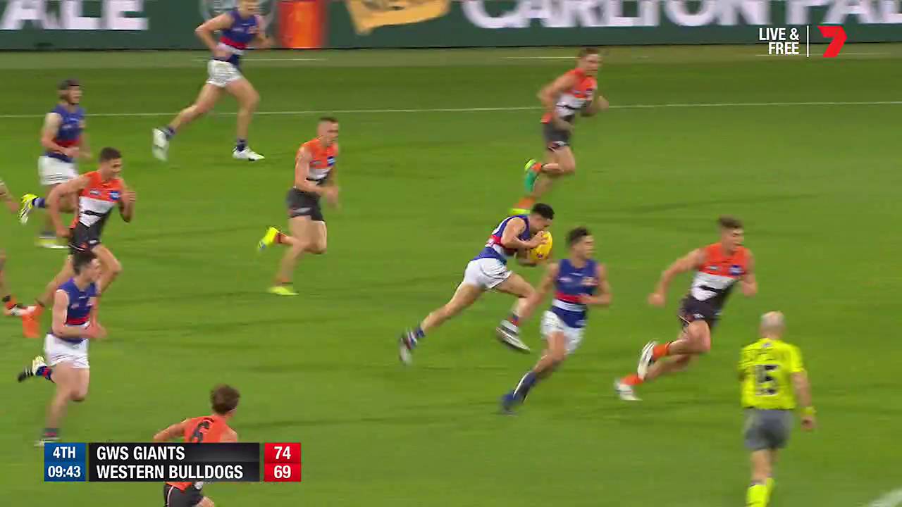 Bont gives Dogs lead - AFL